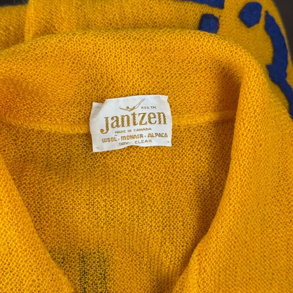 Vintage 1970s Jantzen Varsity Big Bill Alpaca & Mohair Cardigan - Picture 3 of 12